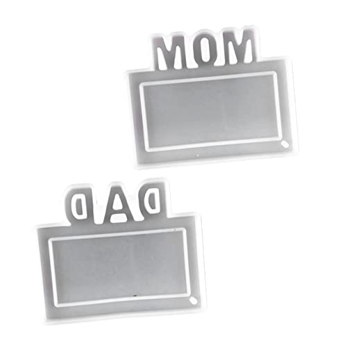 HOODANCOS 2 Stück Schlüsselanhänger Form Mutter kleiner Finger Schild Vater Silikonformen für Epoxidharz Schlüsselanhänger Harzformen Silikon Kieselgel Transparent HOODANCOS 2 Stück Schlüsselanhänger Form Mutter kleiner Finger Schild Vater Silikonformen für Epoxidharz Schlüsselanhänger Harzformen Silikon Kieselgel Transparent von HOODANCOS