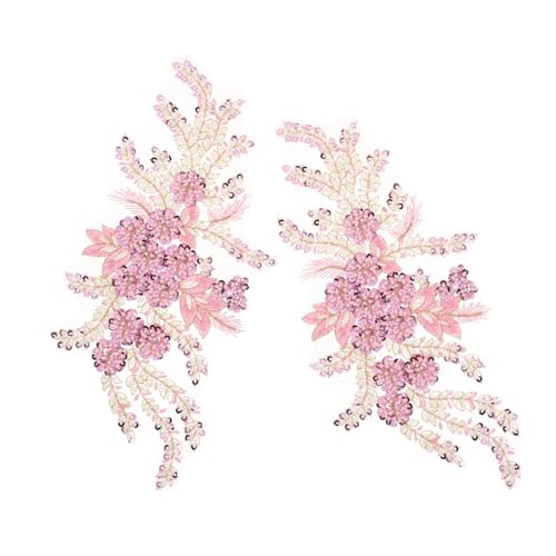 HOODANCOS 2 Stück Stickerei Accessoires Bestickte Spitze Blumenstickerei Pailletten Spitzenapplikation Stickerei Pailletten Spitzenapplikationen Blumenstickerei HOODANCOS 2 Stück Stickerei Accessoires Bestickte Spitze Blumenstickerei Pailletten Spitzenapplikation Stickerei Pailletten Spitzenapplikationen Blumenstickerei von HOODANCOS