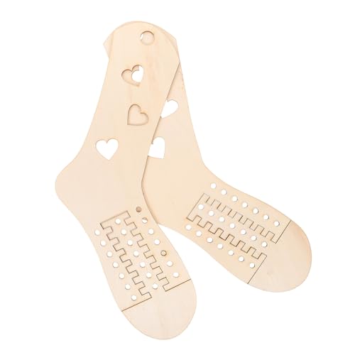HOODANCOS 2 Stück Teiliges Holz Sockenmodell zum Stricken Verstellbare DIY Sockenschablone mit Stabile Socke Form für Häkeln und Strickprojekte Nachhaltiges Holzmaterial für HOODANCOS 2 Stück Teiliges Holz Sockenmodell zum Stricken Verstellbare DIY Sockenschablone mit Stabile Socke Form für Häkeln und Strickprojekte Nachhaltiges Holzmaterial für von HOODANCOS