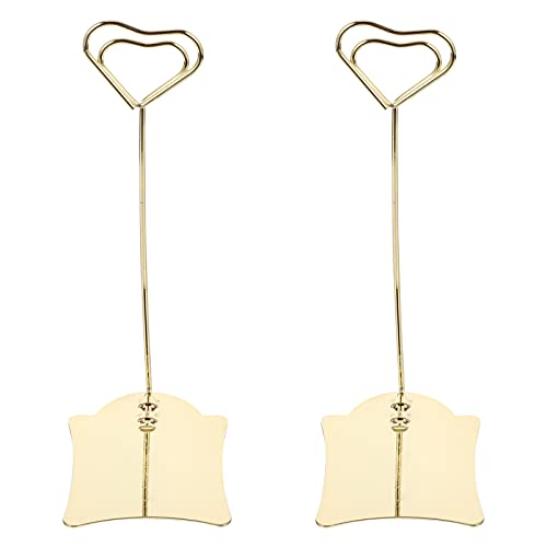 HOODANCOS 2 Stück Tischkartenhalter für Hochzeiten Restaurants und Veranstaltungen Stabiler Ständer für Menükarten Tischnummern und Erinnerungen Gold HOODANCOS 2 Stück Tischkartenhalter für Hochzeiten Restaurants und Veranstaltungen Stabiler Ständer für Menükarten Tischnummern und Erinnerungen Gold von HOODANCOS
