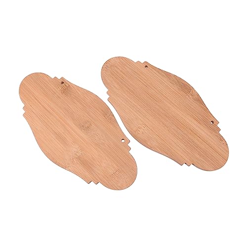 HOODANCOS 2 Stück Unbehandelte Holzschilder zum Aufhängen DIY Dekoration Blanko Plakate für Bastelprojekte Rustikale Holzplatten für Kreative Gestaltung für Heimdekoration und Besondere von HOODANCOS