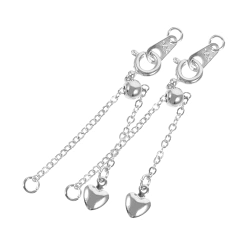 HOODANCOS 2 Stück Verstellbare Metallkette für Armbänder Abnehmbare Verschlüsse für Diy Projekte für Längen von HOODANCOS