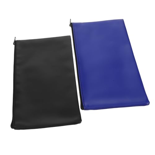 HOODANCOS 2 Stück Wasserdichte Pu-leder Geldtaschen mit Reißverschluss Wiederverwendbare Geldbeutel für Quittungen und Kompakte Papierorganizer für Reise und Business HOODANCOS 2 Stück Wasserdichte Pu-leder Geldtaschen mit Reißverschluss Wiederverwendbare Geldbeutel für Quittungen und Kompakte Papierorganizer für Reise und Business von HOODANCOS