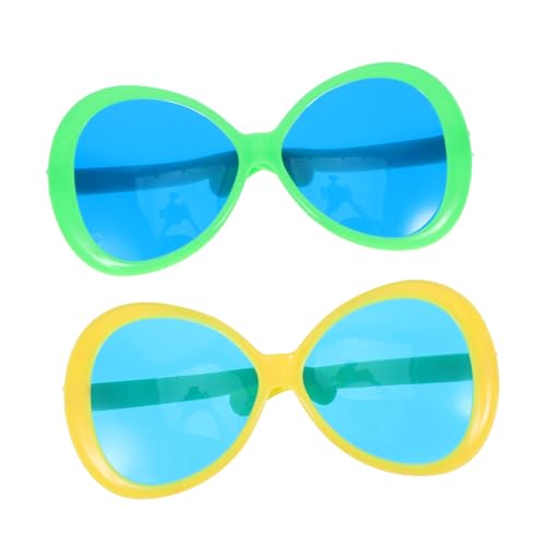 HOODANCOS 2 Stücke Hawaii Themen Party Sonnenbrillen Lustige Überdimensionale Brille für Strand und Poolfeiern als Foto Requisite für Reisen und Events Leicht und Tragbar von HOODANCOS