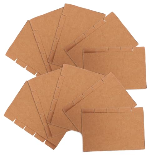 HOODANCOS 20 Sätze Tragbaren Trennblättern für Ordner Praktische Indexkarten aus Kraftpapier pro für Notizen Studienbedarf und Organisation HOODANCOS 20 Sätze Tragbaren Trennblättern für Ordner Praktische Indexkarten aus Kraftpapier pro für Notizen Studienbedarf und Organisation von HOODANCOS