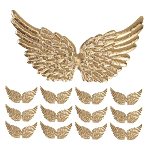 HOODANCOS 20 Stück Engelsflügel Stoffaufkleber Engelsflügel Zum Basteln Dekorative Engelsflügel Bastelflügel Flicken Für Jacken Flügeldesign Nähapplikation Stoffflügel Basteln Golden HOODANCOS 20 Stück Engelsflügel Stoffaufkleber Engelsflügel Zum Basteln Dekorative Engelsflügel Bastelflügel Flicken Für Jacken Flügeldesign Nähapplikation Stoffflügel Basteln Golden von HOODANCOS