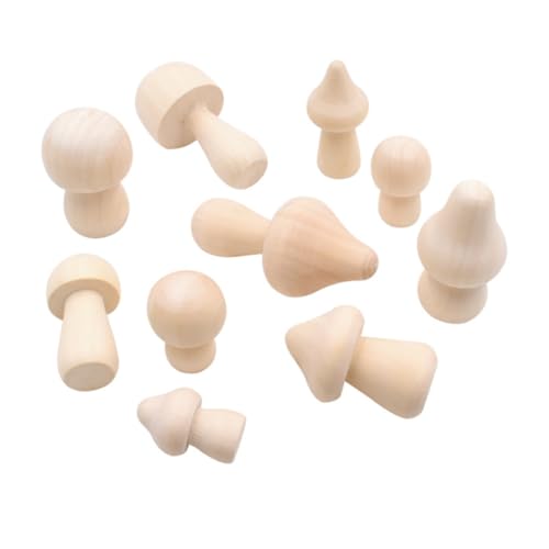 HOODANCOS 20 Stück Gemaltes Selber Machen Malen Miniaturen Klein Pilze Pilz-kit Winzig Miniaturpilzschmuck Pilzfiguren Unfertiger Pilz Mini -figur Pilz Handwerk Beige Holz HOODANCOS 20 Stück Gemaltes Selber Machen Malen Miniaturen Klein Pilze Pilz-kit Winzig Miniaturpilzschmuck Pilzfiguren Unfertiger Pilz Mini -figur Pilz Handwerk Beige Holz von HOODANCOS