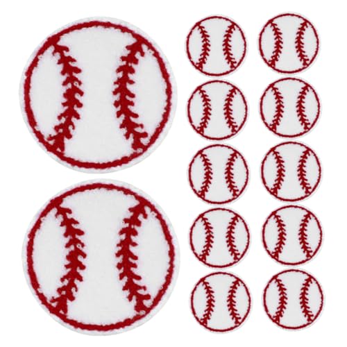 HOODANCOS 20 Stück Gestickter Stoffaufnäher Bestickt Aufnäher Für Kleidung Art Patches Flecken Dekorative Patches Zum Aufnähen Kompakte Baseball-patches Kleiderflicken Handtuchstickerei von HOODANCOS