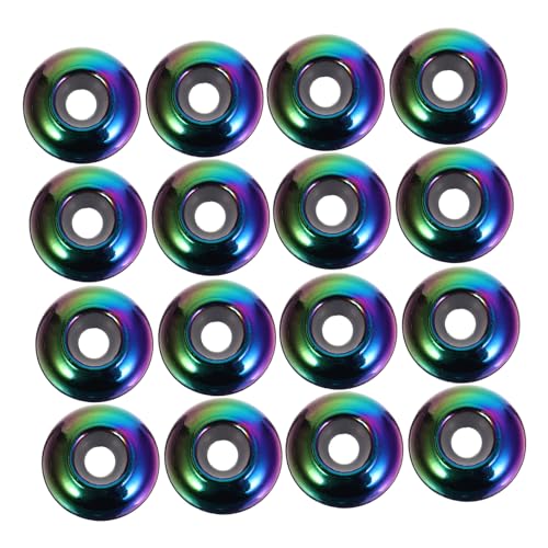 HOODANCOS 20 Stück Glatte Bunte Metallperlen für Diy Schmuck Armbänder und für Kreative Bastelprojekte HOODANCOS 20 Stück Glatte Bunte Metallperlen für Diy Schmuck Armbänder und für Kreative Bastelprojekte von HOODANCOS