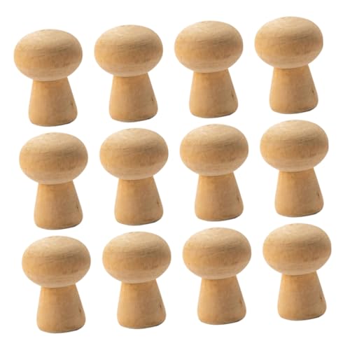 HOODANCOS 20 Stück Khaki Holzpilz DIY Ornamente Handbemalte Dekorationen für Basteln Holzfiguren für Zuhause und Feste HOODANCOS 20 Stück Khaki Holzpilz DIY Ornamente Handbemalte Dekorationen für Basteln Holzfiguren für Zuhause und Feste von HOODANCOS