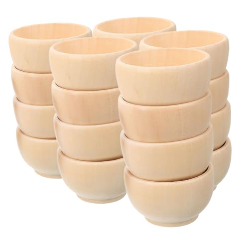 HOODANCOS 20 Stück Kleine Holzschalen Heimdekor Ornamente Für Kleine Holzornamente Holzornament Für Mädchen DIY Ornamente Dekoratives Holzornament Holzornamente Zum Bemalen Mini HOODANCOS 20 Stück Kleine Holzschalen Heimdekor Ornamente Für Kleine Holzornamente Holzornament Für Mädchen DIY Ornamente Dekoratives Holzornament Holzornamente Zum Bemalen Mini von HOODANCOS