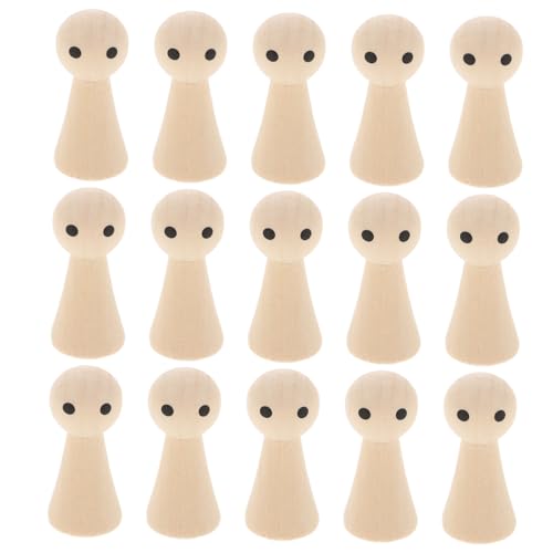 HOODANCOS 20 Stück Lackiertes Holzpuppe realistisch klein winzig Mini steht Körper DIY Peg Doll Menschenfiguren für DIY leere Holzpflockpuppen Peg-Puppe Beige HOODANCOS 20 Stück Lackiertes Holzpuppe realistisch klein winzig Mini steht Körper DIY Peg Doll Menschenfiguren für DIY leere Holzpflockpuppen Peg-Puppe Beige von HOODANCOS