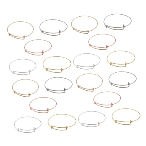 HOODANCOS 20 Stück Legierungsarmbänder runden Erwachsene klein Schüttgut Schleife Schmuckherstellung leere Armbänder verstellbare Drahtarmbänder Armreifen für die Schmuckherstellung Eisen HOODANCOS 20 Stück Legierungsarmbänder runden Erwachsene klein Schüttgut Schleife Schmuckherstellung leere Armbänder verstellbare Drahtarmbänder Armreifen für die Schmuckherstellung Eisen von HOODANCOS