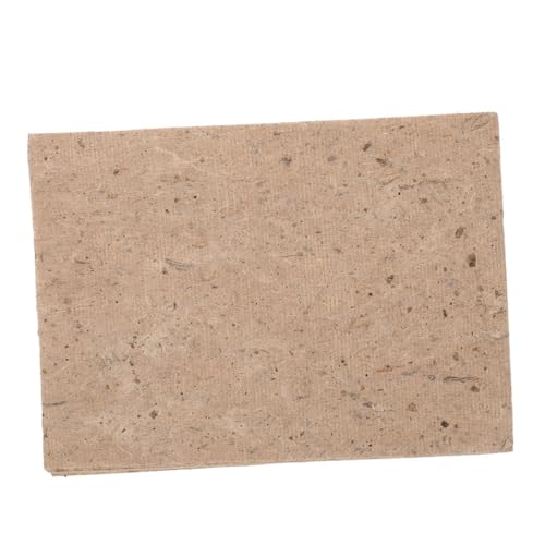 HOODANCOS 20 Stück Maulbeerpapier Scrapbook-Papierblock Scrapbooking Decoupage-Papier zum Basteln Sammelalbum Malpapier selber machen handgemachtes Decoupage-Papier Druckpapier Beige von HOODANCOS