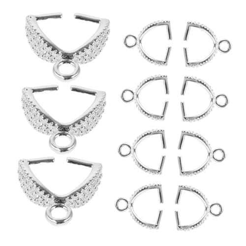 HOODANCOS 20 Stück Melonensamenschnallen Armband rostfrei Reiz Charme Halsketten-Anhänger- Anhänger verbinden Verschluss Halskettenanhängerschnallen Kupfer Silver HOODANCOS 20 Stück Melonensamenschnallen Armband rostfrei Reiz Charme Halsketten-Anhänger- Anhänger verbinden Verschluss Halskettenanhängerschnallen Kupfer Silver von HOODANCOS