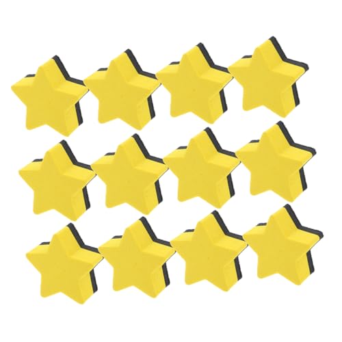 HOODANCOS 20 Stück Pentagramm-Whiteboard-Radierer Whiteboard Radiergummi Magnethaftender Radiergummi Tafelwischer für Radiergummis für weiße Tafeln Tafelradierer für Filzstoff Yellow HOODANCOS 20 Stück Pentagramm-Whiteboard-Radierer Whiteboard Radiergummi Magnethaftender Radiergummi Tafelwischer für Radiergummis für weiße Tafeln Tafelradierer für Filzstoff Yellow von HOODANCOS
