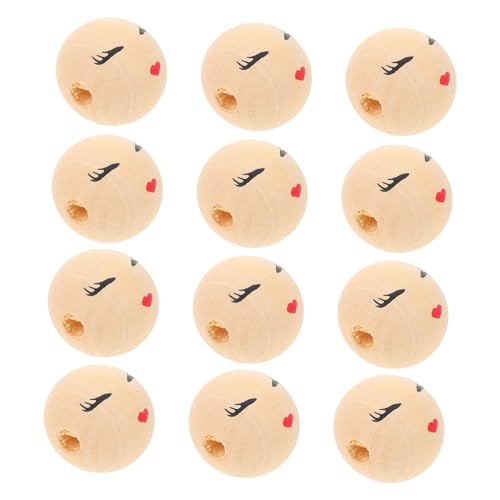 HOODANCOS 20 Stück Runde Holzperlen-Accessoires Lächeln Gesicht Perlen Handwerk runden für runder Bausatz Lose Perlen Spacer Perlen Bastelperlen mit Löchern Schüttgüter Beige HOODANCOS 20 Stück Runde Holzperlen-Accessoires Lächeln Gesicht Perlen Handwerk runden für runder Bausatz Lose Perlen Spacer Perlen Bastelperlen mit Löchern Schüttgüter Beige von HOODANCOS