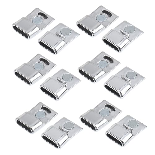 HOODANCOS 20 Stück Silberne Magnetverschluss Schmuckverbinder für Armbänder DIY Zubehör für Schmuckherstellung Leicht und für Geflochtene Designs HOODANCOS 20 Stück Silberne Magnetverschluss Schmuckverbinder für Armbänder DIY Zubehör für Schmuckherstellung Leicht und für Geflochtene Designs von HOODANCOS