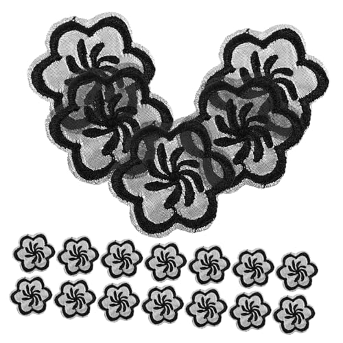 HOODANCOS 20 Stück Stoffpatch dekorativer Aufnäher Stickerei Applikation Nähen Flicken für Bekleidung Blumen- Hüte zarte Fellflecken kompakte Nähflicken Polyesterfaden Black HOODANCOS 20 Stück Stoffpatch dekorativer Aufnäher Stickerei Applikation Nähen Flicken für Bekleidung Blumen- Hüte zarte Fellflecken kompakte Nähflicken Polyesterfaden Black von HOODANCOS