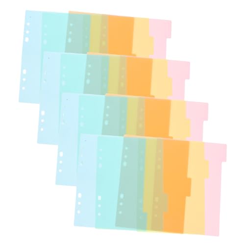 HOODANCOS 20 Stück Teiliges Bunte Trennblätter für Notizbuch Ordner Divider Wiederverwendbare Tabs für Notizblöcke für Berichte Präsentationen und Tagebücher HOODANCOS 20 Stück Teiliges Bunte Trennblätter für Notizbuch Ordner Divider Wiederverwendbare Tabs für Notizblöcke für Berichte Präsentationen und Tagebücher von HOODANCOS