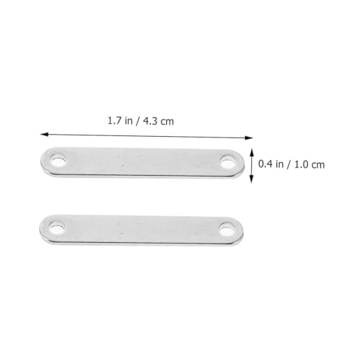 HOODANCOS 20 Stück Teiliges Flachverbinder Polierte Schmuckverbinder mit Robustes DIY Armband und Halskettenzubehör Vielseitig für Charms Anhänger Langlebig und Korrosionsbeständig von HOODANCOS