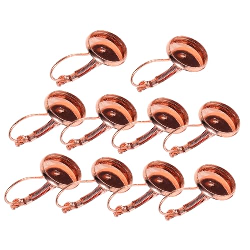 HOODANCOS 20 Stück Teiliges Roségold Ohrhaken Ohrring Lünette Trays DIY Schmuckherstellung Rahmen Schmuckzubehör für Individuelle Ohrstecker und Anhänger HOODANCOS 20 Stück Teiliges Roségold Ohrhaken Ohrring Lünette Trays DIY Schmuckherstellung Rahmen Schmuckzubehör für Individuelle Ohrstecker und Anhänger von HOODANCOS