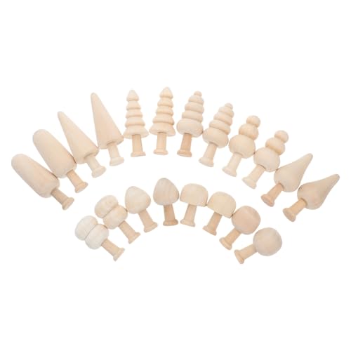 HOODANCOS 20 Stück Teiliges Set Unvollendete Holzbaum Dekorationen für DIY Basteln mit Mini Holzbäumen für Bastelprojekte Glatte Kanten für Sicheres Gestalten HOODANCOS 20 Stück Teiliges Set Unvollendete Holzbaum Dekorationen für DIY Basteln mit Mini Holzbäumen für Bastelprojekte Glatte Kanten für Sicheres Gestalten von HOODANCOS