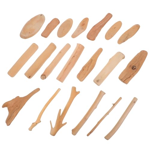 HOODANCOS 20 Stück Treibholz- weihnachtsbasteln weihnachtsdekoration Holzstäbe Zweig Log-Sticks Treibholz-Charme Zweige stecken Treibholz-Charms Treibholz Zweig hölzern Brown von HOODANCOS
