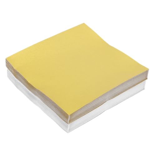 HOODANCOS 200 Blatt Origami Schokoladenfolienverpackung Schokoladenbonbonverpackungen Gold Aluminiumfolienverpackungen Papier von HOODANCOS