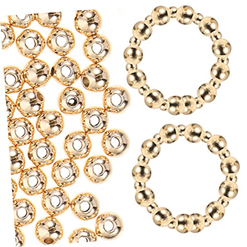 HOODANCOS 200 Stück DIY Metall Spacer Perlen für Schmuckherstellung Gold für Armbänder und Kreative Projekte von HOODANCOS