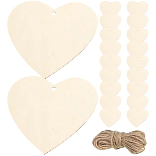 HOODANCOS 200 Stück Herzform Holzscheiben Unbehandelt DIY Bastelbedarf für Valentinstag Dekoration Holzherzen für Hochzeiten Kunsthandwerk und Persönliche HOODANCOS 200 Stück Herzform Holzscheiben Unbehandelt DIY Bastelbedarf für Valentinstag Dekoration Holzherzen für Hochzeiten Kunsthandwerk und Persönliche von HOODANCOS