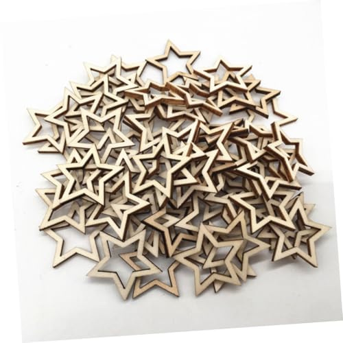 HOODANCOS 200 Stück Holzscheiben Anhänger Hohle Holzsterne Dekoration zum Aufhängen für Party Raum Tischdeko Holzornamente für Festliche Deko und DIY Kreative Gestaltung HOODANCOS 200 Stück Holzscheiben Anhänger Hohle Holzsterne Dekoration zum Aufhängen für Party Raum Tischdeko Holzornamente für Festliche Deko und DIY Kreative Gestaltung von HOODANCOS