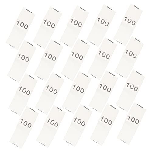 HOODANCOS 200 Stück Kinderbekleidungs Größenetiketten Woven Mark für Praktische Anwendung Textilien für Nähprojekte und Bekleidungsgeschäfte von HOODANCOS