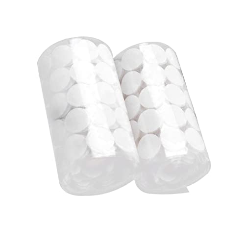 HOODANCOS 200Paare Selbstklebende Rundklettpunkte Durchmesser Haken und Schlaufenband für DIY Projekte Wasserdichtes Klettband Zubehör für Vorhänge und Teppiche Weiß HOODANCOS 200Paare Selbstklebende Rundklettpunkte Durchmesser Haken und Schlaufenband für DIY Projekte Wasserdichtes Klettband Zubehör für Vorhänge und Teppiche Weiß von HOODANCOS