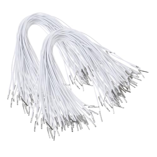 HOODANCOS 200Stücke Elastische mit Metallenden Seil für DIY Projekte Basteln Partyhüte und Aktenordner Widerhakenkordel für Masken HOODANCOS 200Stücke Elastische mit Metallenden Seil für DIY Projekte Basteln Partyhüte und Aktenordner Widerhakenkordel für Masken von HOODANCOS