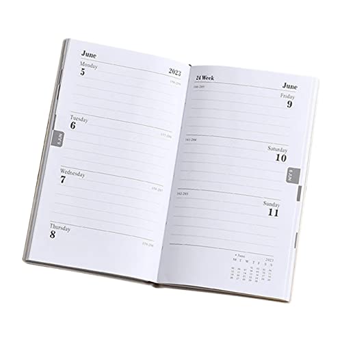 HOODANCOS 2023 Agenda-Buch kleiner Monatsplaner Wochenplaner wöchentlich Tagebuch Schulplaner schülerkalender Studienplaner praktischer Planer-Notizblock Dowling-Papier Rosa von HOODANCOS
