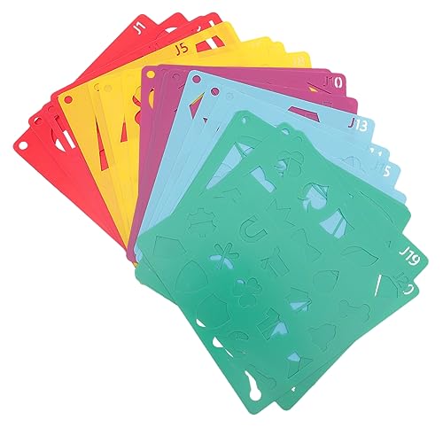 HOODANCOS 20Blätter Malschablonen Wiederverwendbare DIY Malvorlagen für Bastelprojekte für Erwachsene Robustes Pet Material für Scrapbooking HOODANCOS 20Blätter Malschablonen Wiederverwendbare DIY Malvorlagen für Bastelprojekte für Erwachsene Robustes Pet Material für Scrapbooking von HOODANCOS