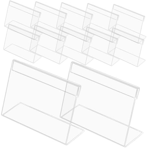 HOODANCOS 20Stücke Acryl Tischkartenhalter Transparente Tischnummern für Hochzeiten und Partys Wiederverwendbar für Menüs und Werbung Langlebig und Praktisch von HOODANCOS