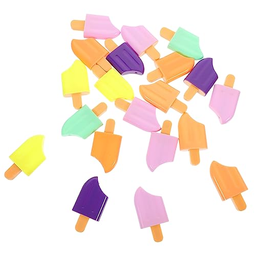 HOODANCOS 20Stücke Eiscreme Highlighter Farbige Marker für Schulbedarf Zufällige Langlebiges Kunststoffmaterial Süßes Design für Notizen und Kreative Projekte HOODANCOS 20Stücke Eiscreme Highlighter Farbige Marker für Schulbedarf Zufällige Langlebiges Kunststoffmaterial Süßes Design für Notizen und Kreative Projekte von HOODANCOS