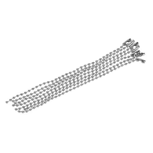 HOODANCOS 20Stücke Metallkugelkette Silber Hochwertige Edelstahlkette mit Kugelverbinder für DIY Schmuckprojekte Schlüsselanhänger und Etikettenanhänger HOODANCOS 20Stücke Metallkugelkette Silber Hochwertige Edelstahlkette mit Kugelverbinder für DIY Schmuckprojekte Schlüsselanhänger und Etikettenanhänger von HOODANCOS