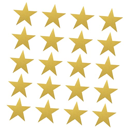 HOODANCOS 20Stücke Papier Ausschnitte Fünfzackige Sterne Bastel Dekoration für DIY Projekte Klassenzimmern und Zuhause für Karten Scrapbooking und Mehr von HOODANCOS