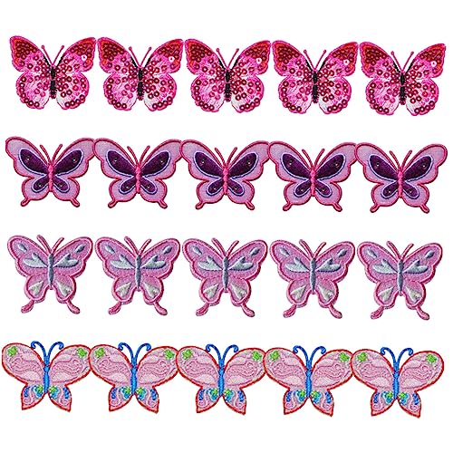 HOODANCOS 20Stücke Schmetterlings Patches Stickerei Aufnäher für Kleidung DIY Dekoration für Taschen Hüte und Mehr Vielseitige Applikationen für Kreative Projekte HOODANCOS 20Stücke Schmetterlings Patches Stickerei Aufnäher für Kleidung DIY Dekoration für Taschen Hüte und Mehr Vielseitige Applikationen für Kreative Projekte von HOODANCOS