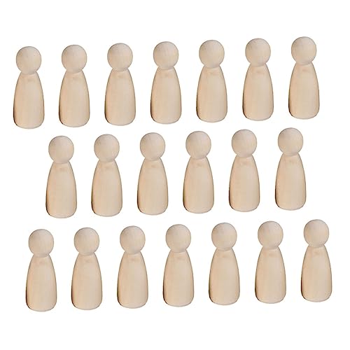 HOODANCOS 20Stücke Teiliges Unvollendete Holzpuppen DIY Malerei Puppen für Kreative Bastelprojekte Mädchenform Umweltfreundliches Holzspielzeug für Dekoration und Handwerk HOODANCOS 20Stücke Teiliges Unvollendete Holzpuppen DIY Malerei Puppen für Kreative Bastelprojekte Mädchenform Umweltfreundliches Holzspielzeug für Dekoration und Handwerk von HOODANCOS
