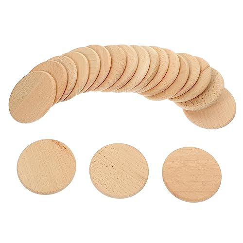 HOODANCOS 20Stücke Unbehandelte Runde Holzscheiben Buchenholz DIY Bastelmaterial für Projekte und Dekorationen für Zuhause HOODANCOS 20Stücke Unbehandelte Runde Holzscheiben Buchenholz DIY Bastelmaterial für Projekte und Dekorationen für Zuhause von HOODANCOS