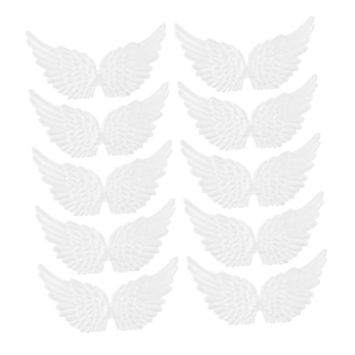HOODANCOS 20pcs Kleidung Reparatur Von Patch Kleidungs ​​anwendung DIY Angel Wings Patches Flügel Design Applikation Für Kleidungszubehör Basteln Stoffflügel Für DIY -projekte von HOODANCOS