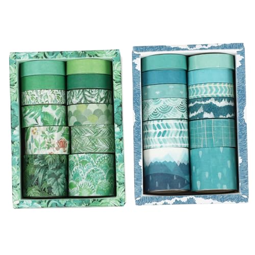 HOODANCOS 24 Rollen Washi-Tape scheckheft scrapbbok the blue Washi Tape-Set blueriiot Abdeckband groß farbig klebrig Klebstoff Klebeband für Feiertagsdekoration Scrapbooking-Klebeband Papier HOODANCOS 24 Rollen Washi-Tape scheckheft scrapbbok the blue Washi Tape-Set blueriiot Abdeckband groß farbig klebrig Klebstoff Klebeband für Feiertagsdekoration Scrapbooking-Klebeband Papier von HOODANCOS