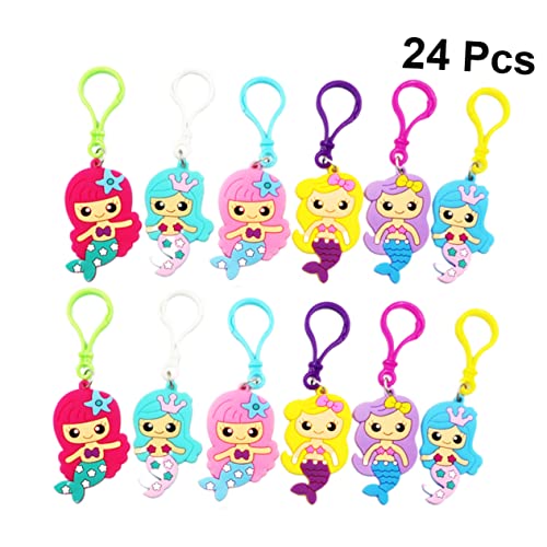 HOODANCOS 24 Stück Meerjungfrau Schlüsselanhänger Lustige Spielzeuge für Partys Mitgebsel und für Mädchen PVC Cartoon Schlüsselanhänger Zufällige Farben HOODANCOS 24 Stück Meerjungfrau Schlüsselanhänger Lustige Spielzeuge für Partys Mitgebsel und für Mädchen PVC Cartoon Schlüsselanhänger Zufällige Farben von HOODANCOS