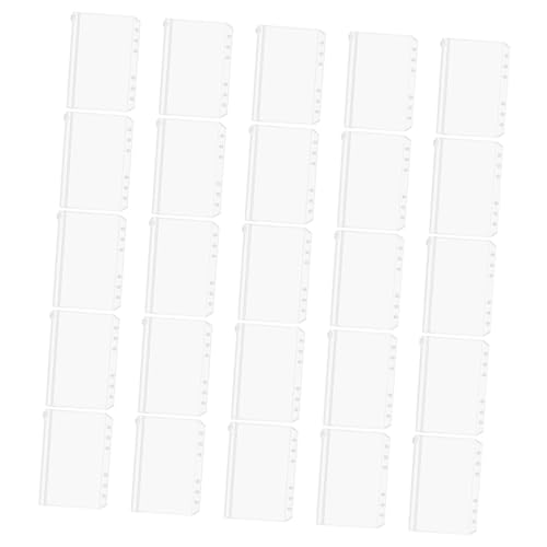 HOODANCOS 25 Stück Binder Reißverschlussbeutel Taschen Veranstalter Ordner Datei Beutel Zum Organisieren Dokumentenmappen Loseblatt-aufbewahrungsmappe Klare Aufbewahrungsbeutel Pvc von HOODANCOS