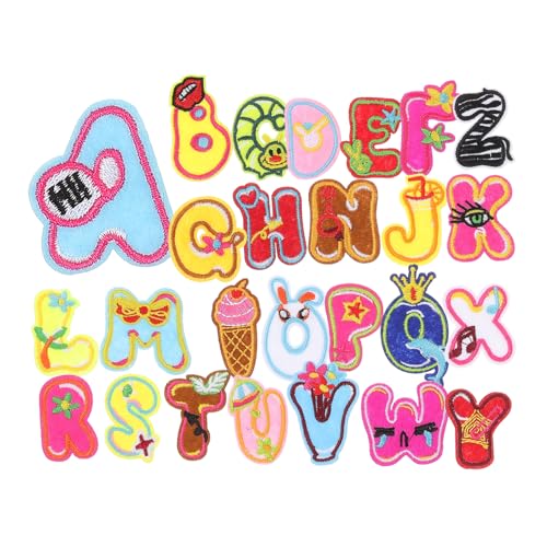 HOODANCOS 26 Stück Flicken für Kleidung Flicken nähen Patch bestickt Applikationen Stoff Brief Bügeln auf Flecken für Kleidung Buchstaben zum Aufbügeln für Rucksack Polyester HOODANCOS 26 Stück Flicken für Kleidung Flicken nähen Patch bestickt Applikationen Stoff Brief Bügeln auf Flecken für Kleidung Buchstaben zum Aufbügeln für Rucksack Polyester von HOODANCOS