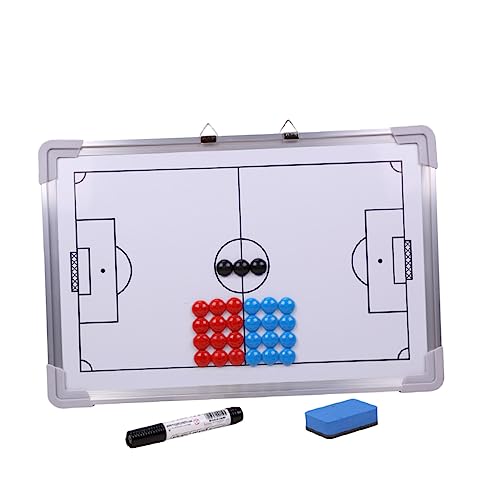 HOODANCOS 27 Stück Aluminium Legierung Fußball Taktikbrett mit Magneten und Radiergummi Tragbares Trainingsboard für Fußballtraining und Spielvorbereitung Wandmontagefähig Weiß HOODANCOS 27 Stück Aluminium Legierung Fußball Taktikbrett mit Magneten und Radiergummi Tragbares Trainingsboard für Fußballtraining und Spielvorbereitung Wandmontagefähig Weiß von HOODANCOS